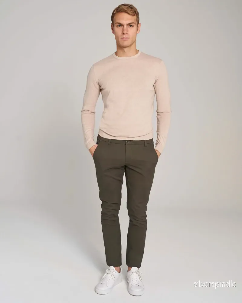 BS Maldonado Slim Fit Chinos - Green - Bild 3
