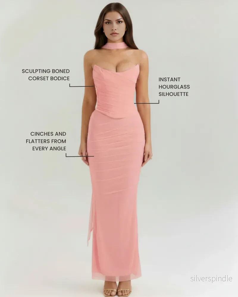 Mia | Elegant Maxi Set Med Korsett Och Kjol - Bild 2