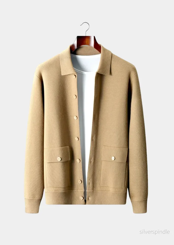 Elegant Kofta för Män med Patchfickor och Knäppning | Perfekt för Vardagsbruk och Smart Casual Stil - Bild 2