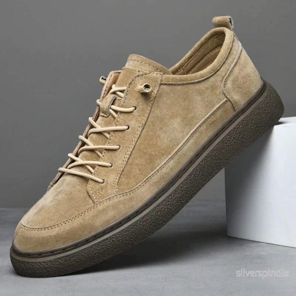 Ethan | Vadderade Herr Sneakers med Mocka-Look och Gummisula Ethan | Vadderade Herr Sneakers med Mocka-Look och Gummisula
