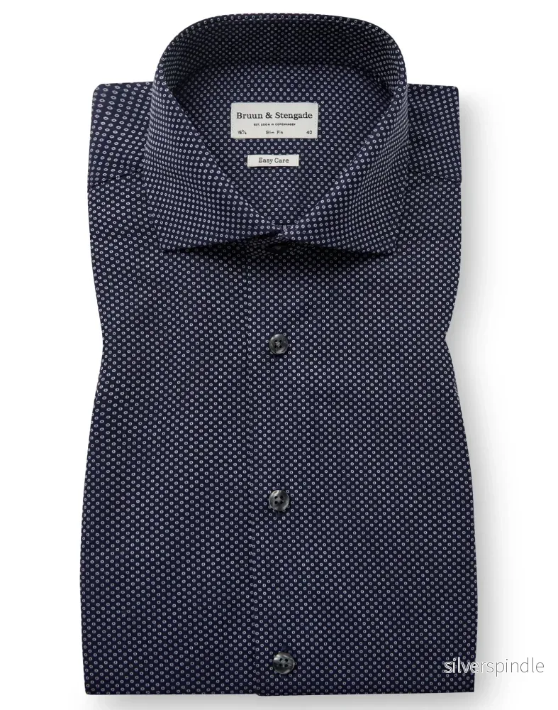 BS Tyreke Slim Fit Skjorta - Navy