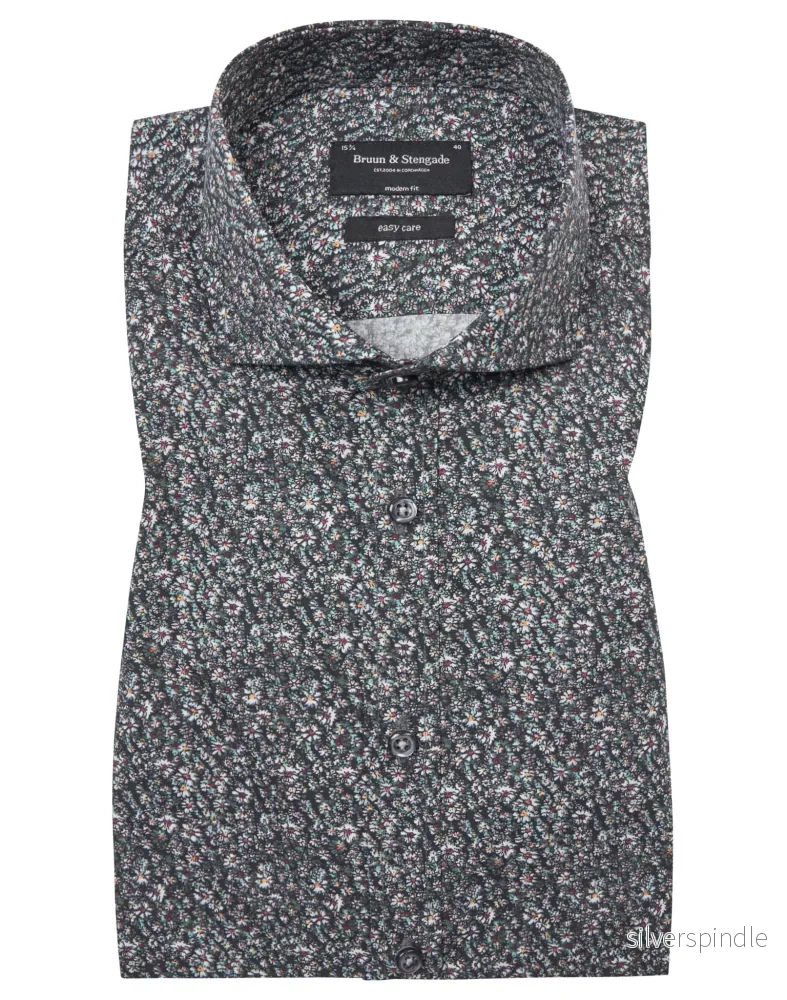 BS Stuani Modern Fit Skjorta – Mörkgrön BS Stuani Modern Fit Skjorta – Mörkgrön