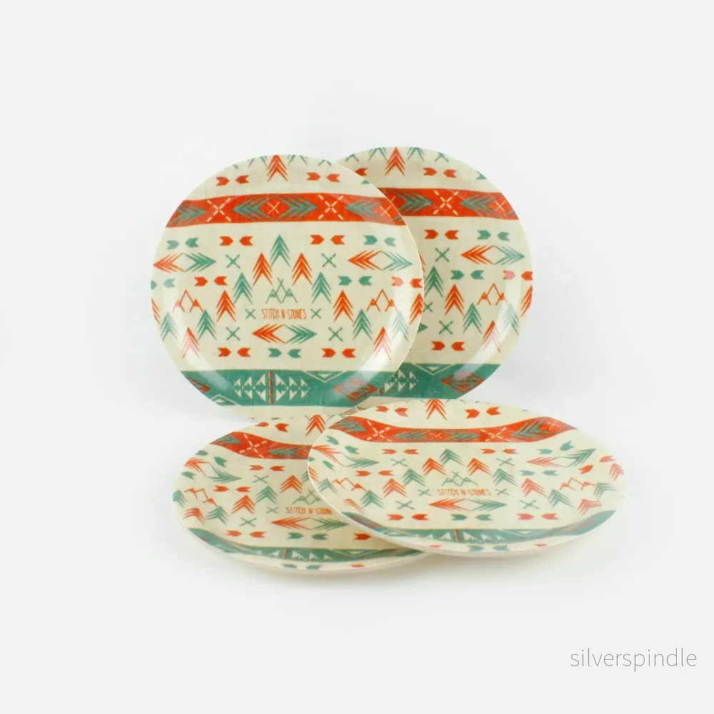 Coaster 4-pack Freedom Orange/Green Coaster 4-pack Freedom Orange/Green
