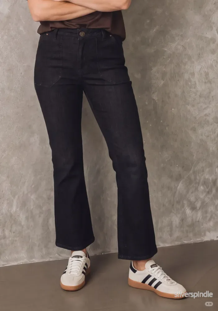 Como Flare Jeans - Washed Grey