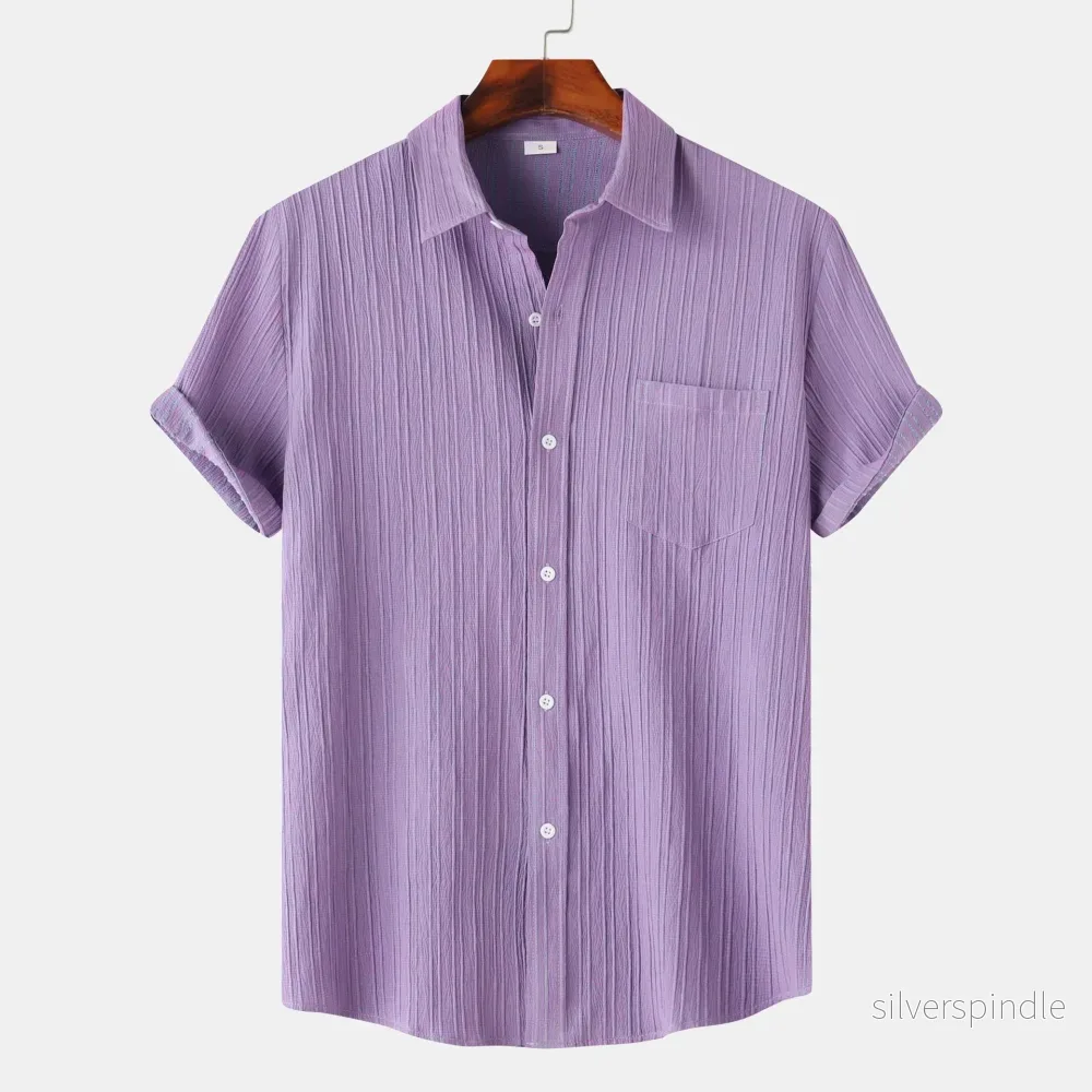 Ethan | Slim Fit Kortärmad Poloshirt För Varmt Väder - Bild 3