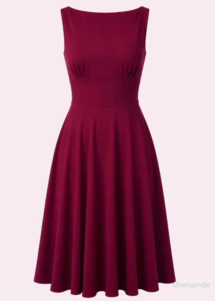 Ruby swingklänning ärmlös - magenta