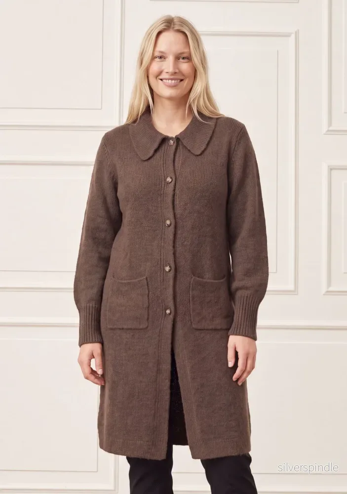 Joa Long Cardigan – Dark brown Joa Long Cardigan – Dark brown