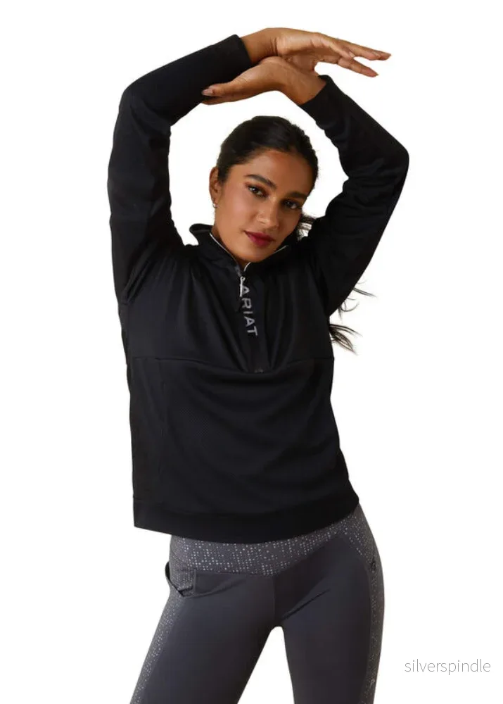 Ariat Breathe 1/2 Zip Sweat Black Ariat Breathe 1/2 Zip Sweat Black