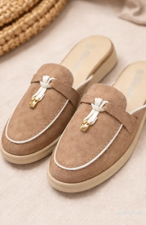 Olivia | Elegant Öppen Klack Slip-On Mules - Bild 2