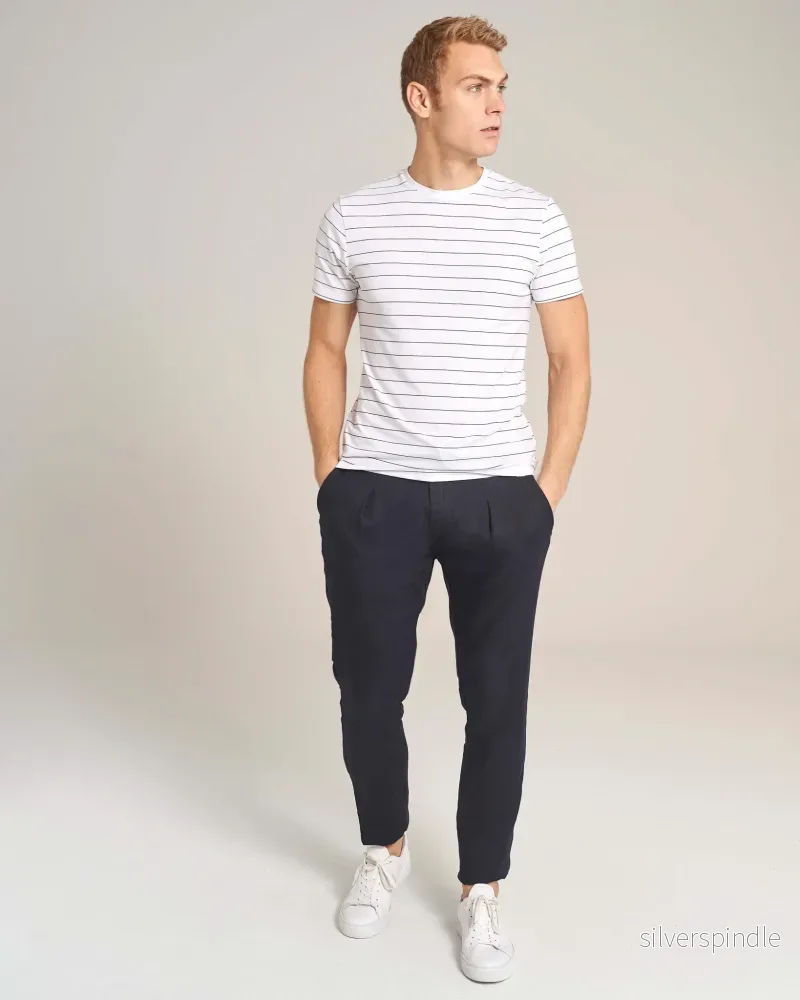 BS Ica Slim Fit Chinos - Navy - Bild 3