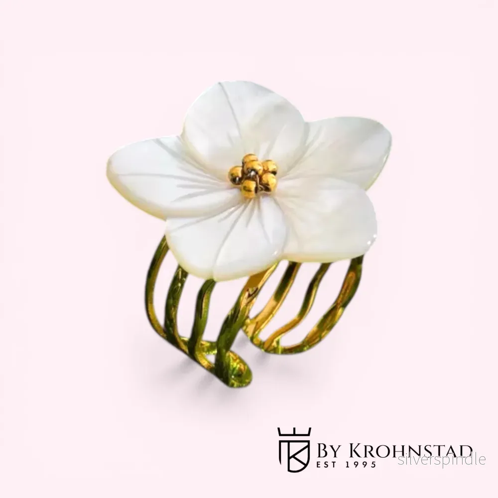Shell flower ring