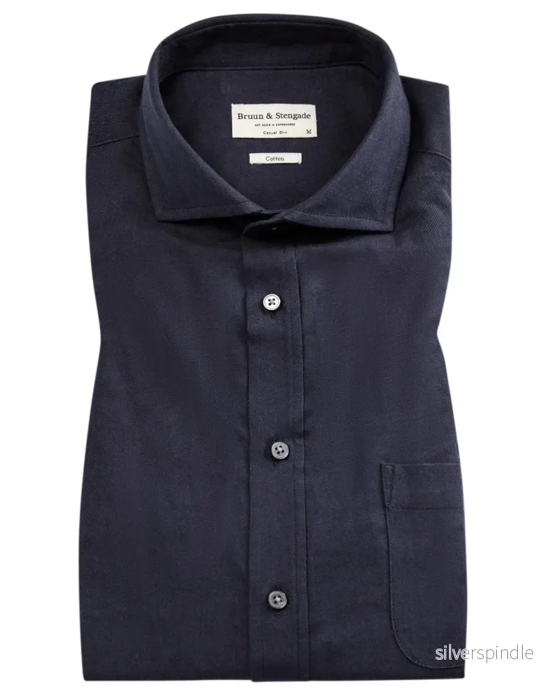 BS Halden casual slim fit Skjorta - Navy