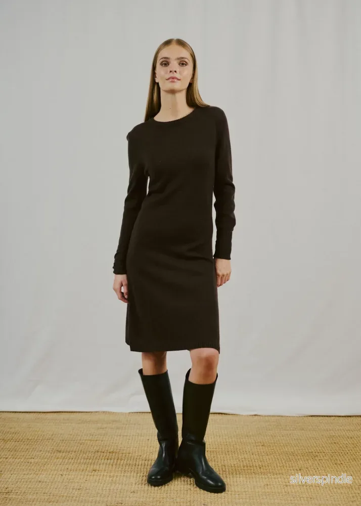 BS Iselin Regular Fit Klänning - Dark Brown