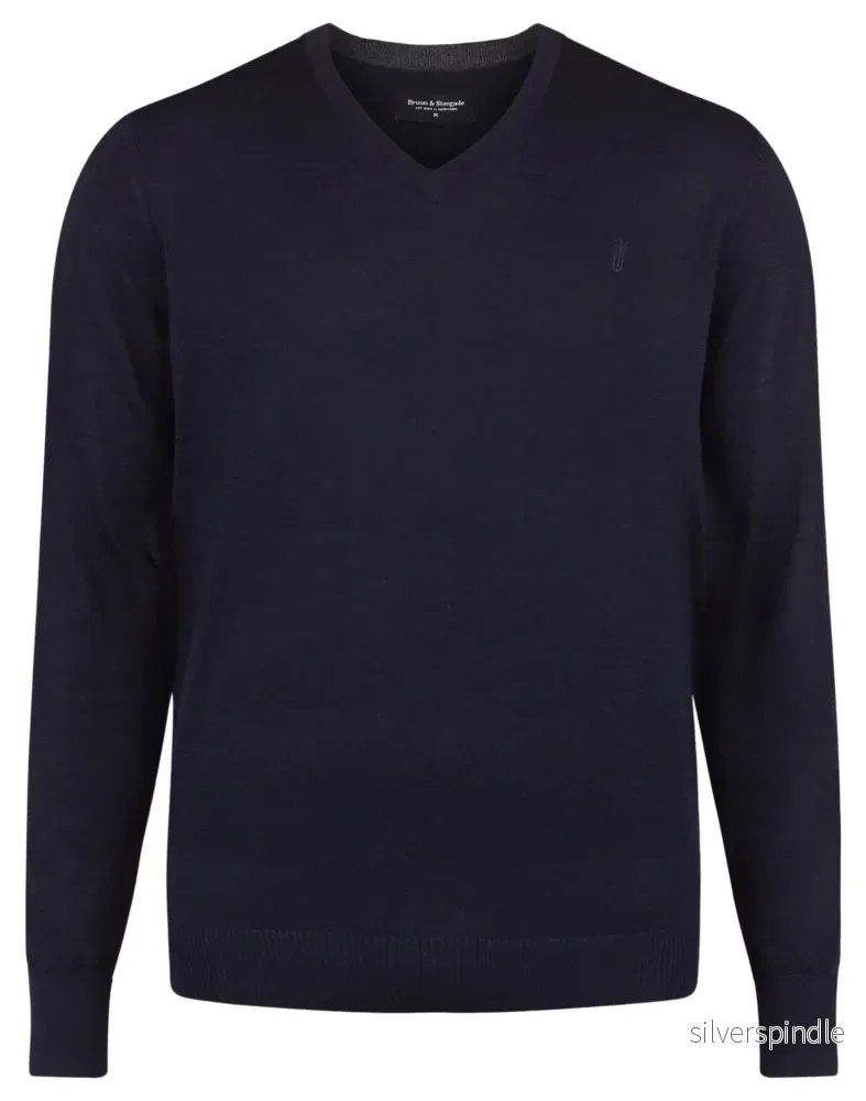 BS Neptune Regular Fit Stickad Tröja - Navy
