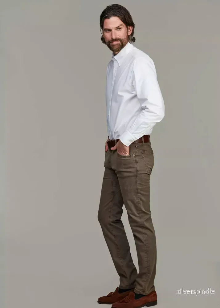 Hansen & Jacob 5-pkt cut´n sew Bormio Print Brown - Bild 3