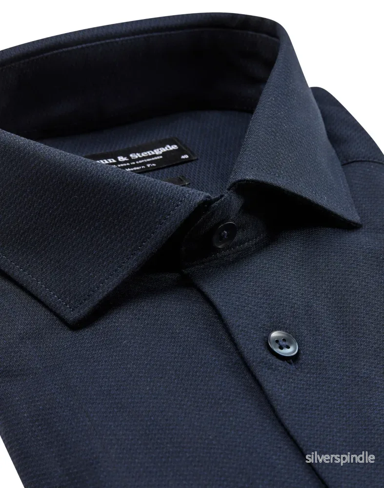 BS Falcao Modern Fit Skjorta - Navy - Bild 2