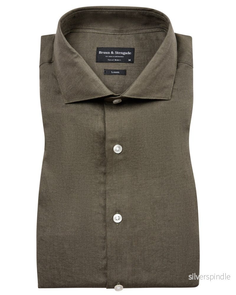 BS Bilbao Casual Modern Fit Skjorta – Army BS Bilbao Casual Modern Fit Skjorta – Army
