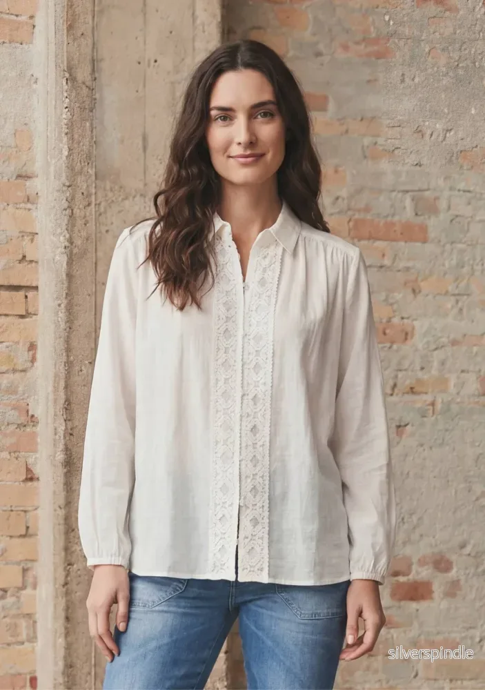 Lykke Colar Shirt – Broken White Lykke Colar Shirt – Broken White