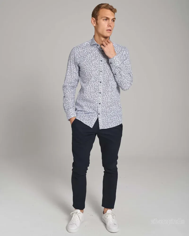 BS Weak Slim Fit Skjorta - Blue - Bild 3