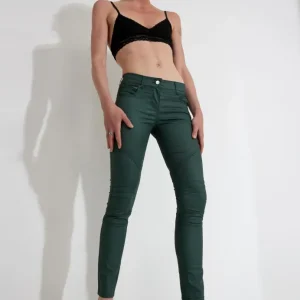 PANTALONE JEANS SPALMATO – Grön PANTALONE JEANS SPALMATO – Grön