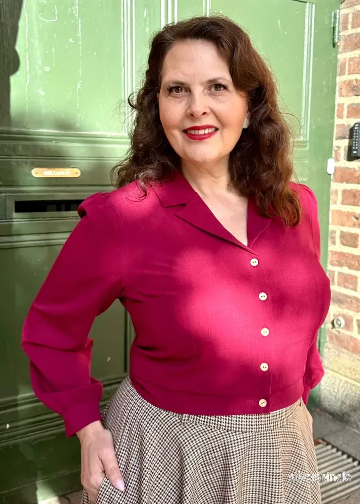 Daisy långärmad skjorta - berry - Bild 2