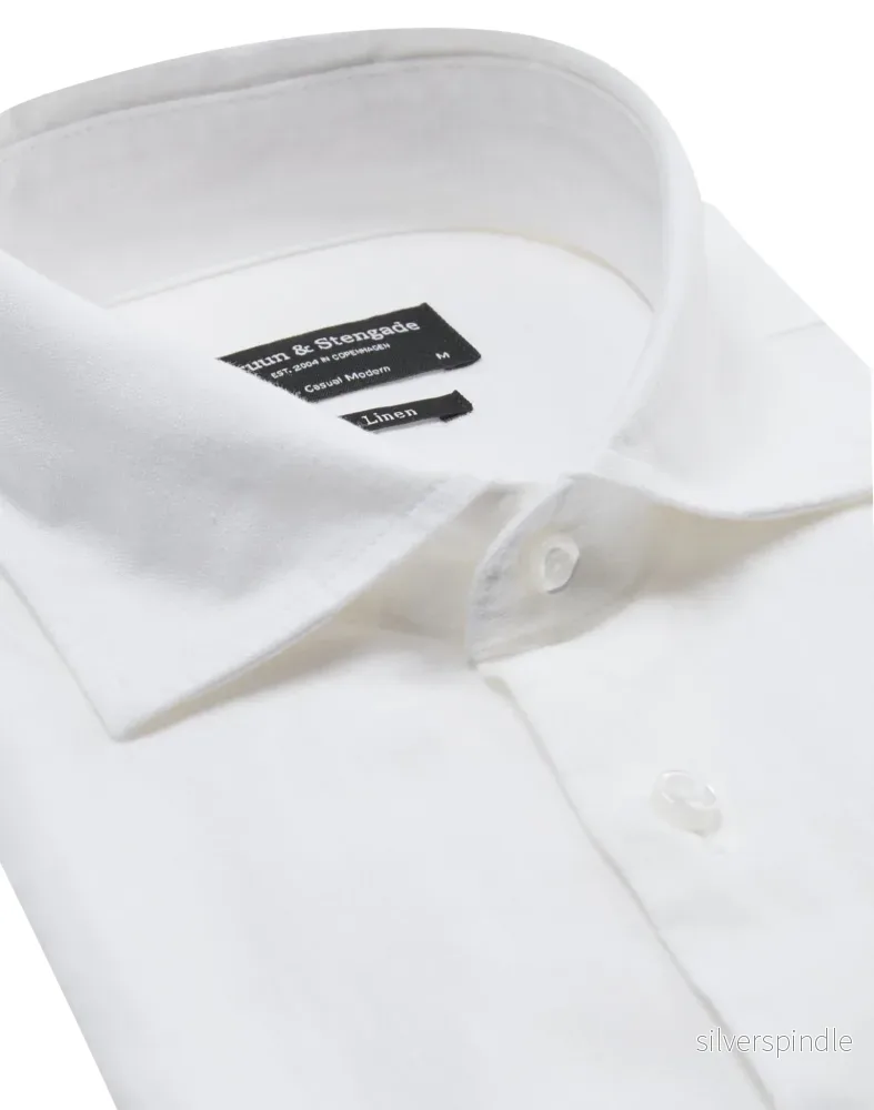 BS Daniel Casual Modern Fit Skjorta - White - Bild 2