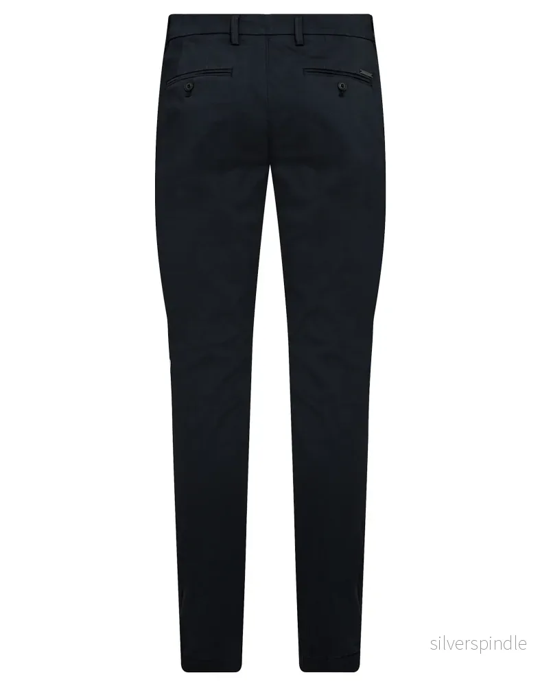 BS Malik Regular Fit Chinos - Navy - Bild 2