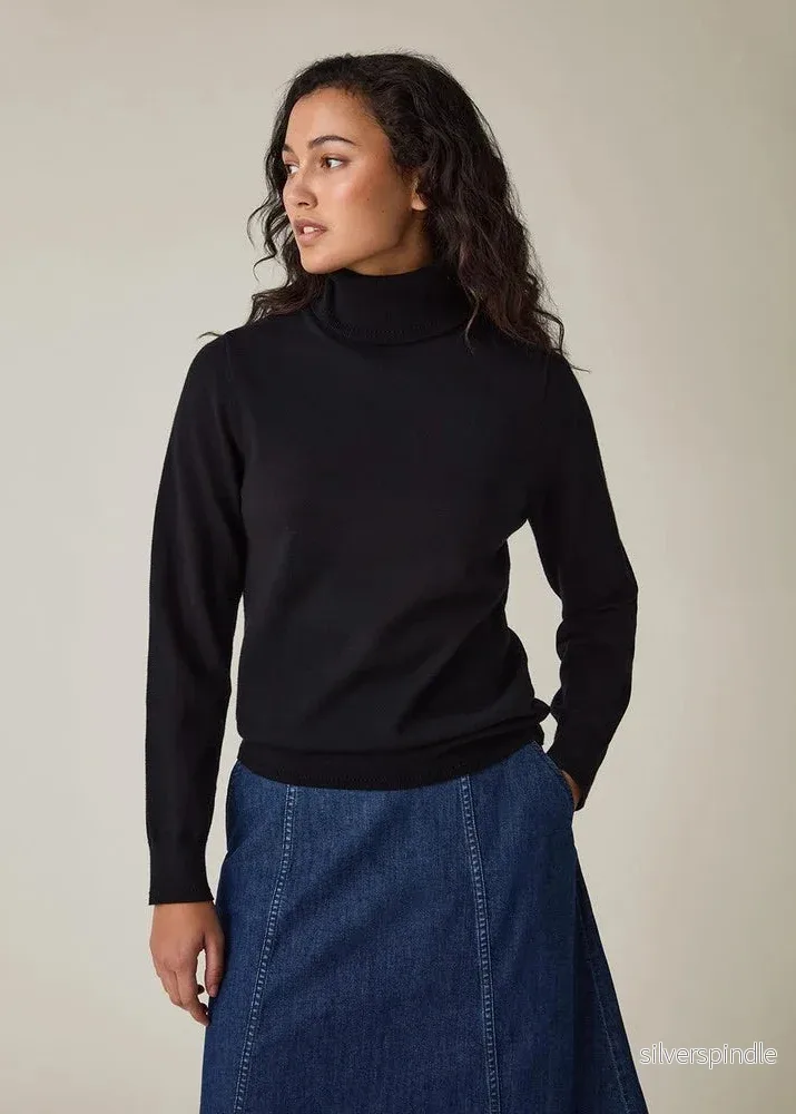 Lexington Knitted Turtleneck Black - Bild 2