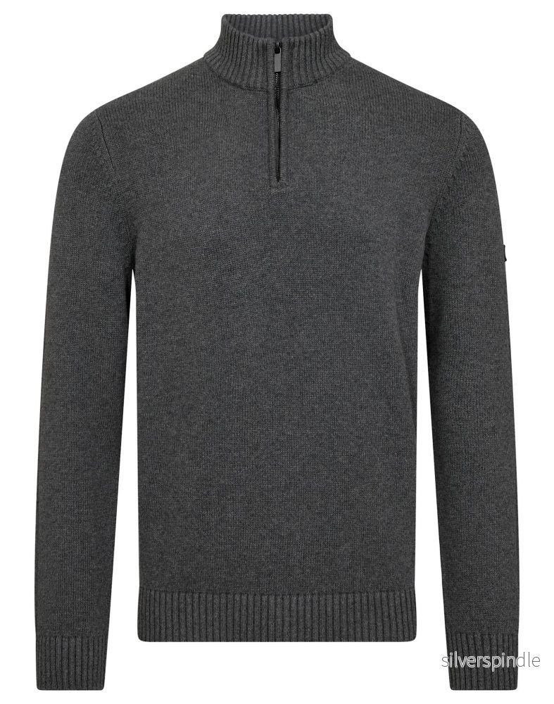 BS Stian Regular Fit Stickat – Grey BS Stian Regular Fit Stickat – Grey