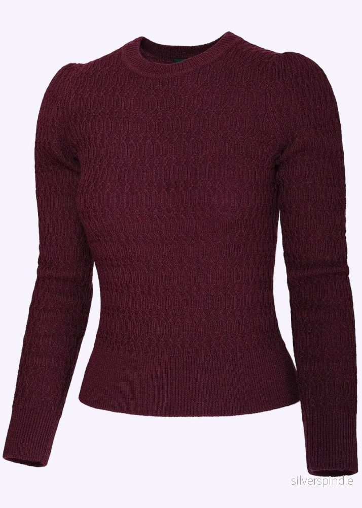 The All Round Sweater – Black Cherry The All Round Sweater – Black Cherry