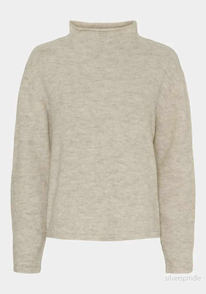 Anna Highneck Pullover – Smokey Anna Highneck Pullover – Smokey