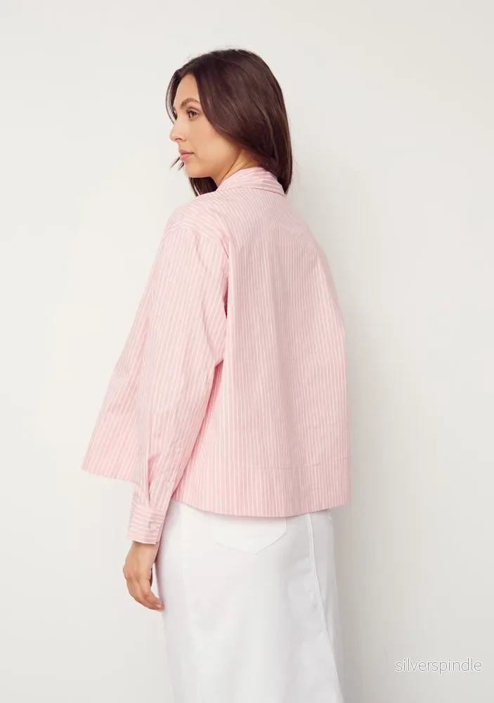 Bellis Shirt Jacket - Rose stripes - Bild 3