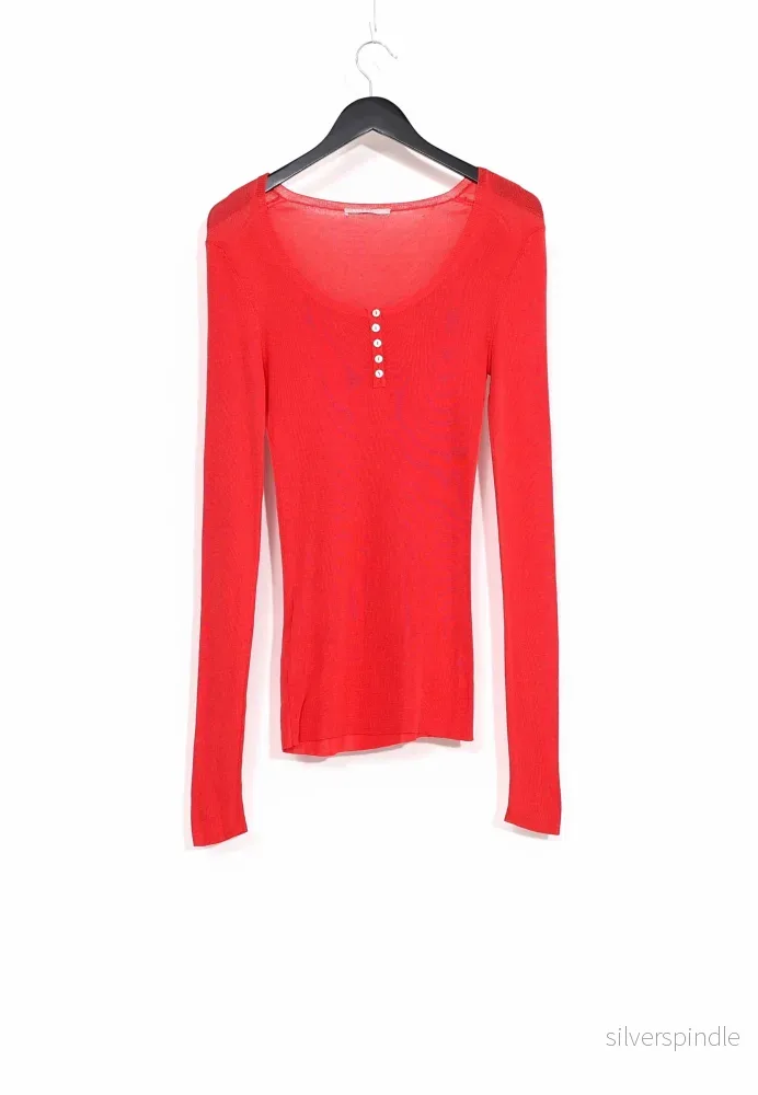 SERAFINO SWEATER SILK - Röd