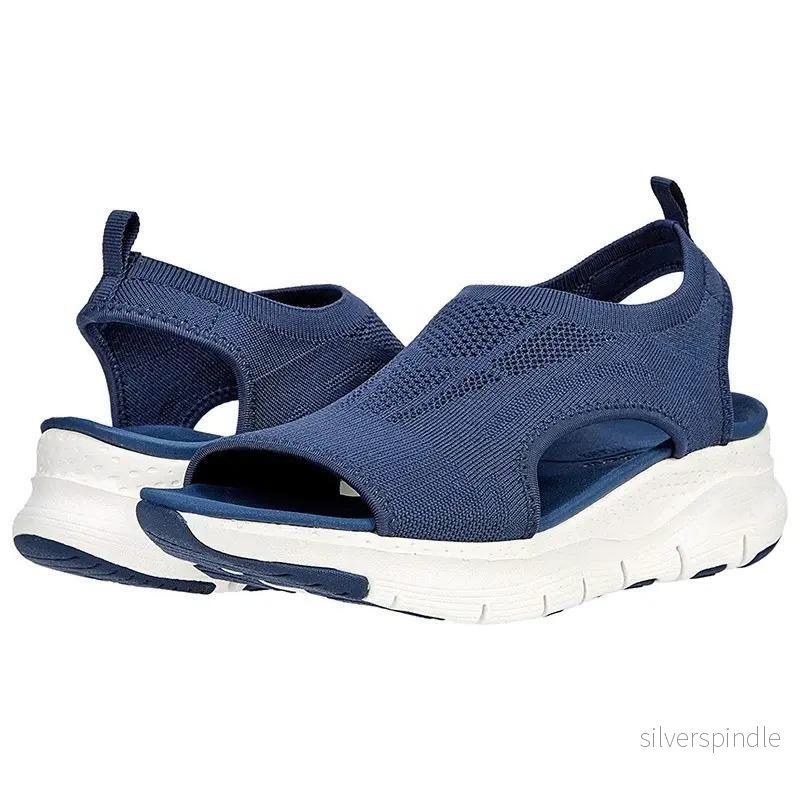 Olivia | Bekväma Slip-On Sommarsandaler med Bågstöd