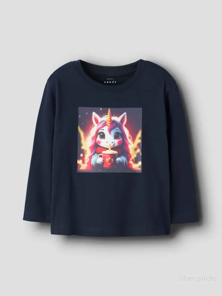 Långärmad Unicorn T-shirt - Bild 3