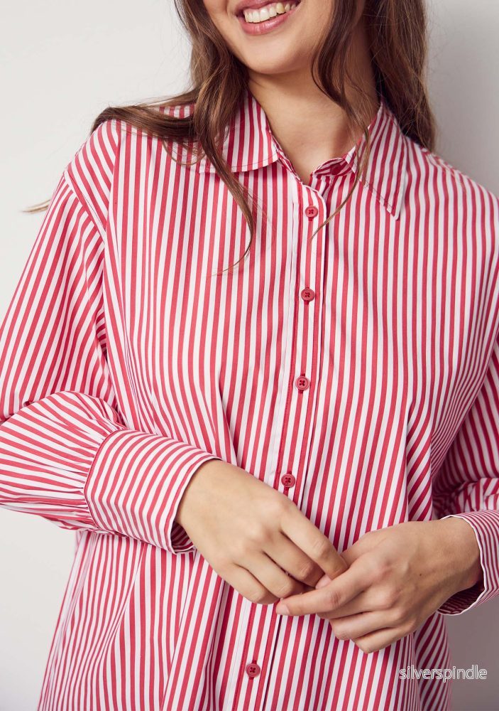 Sigga Striped Tunic - Fresh Red Stripes - Bild 3