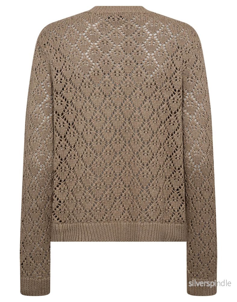 BS Eleonora Regular Fit Stickat - Sand - Bild 2