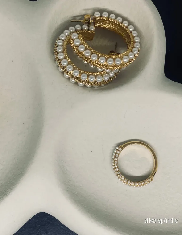 Pearl hoop örhänge - Bild 3