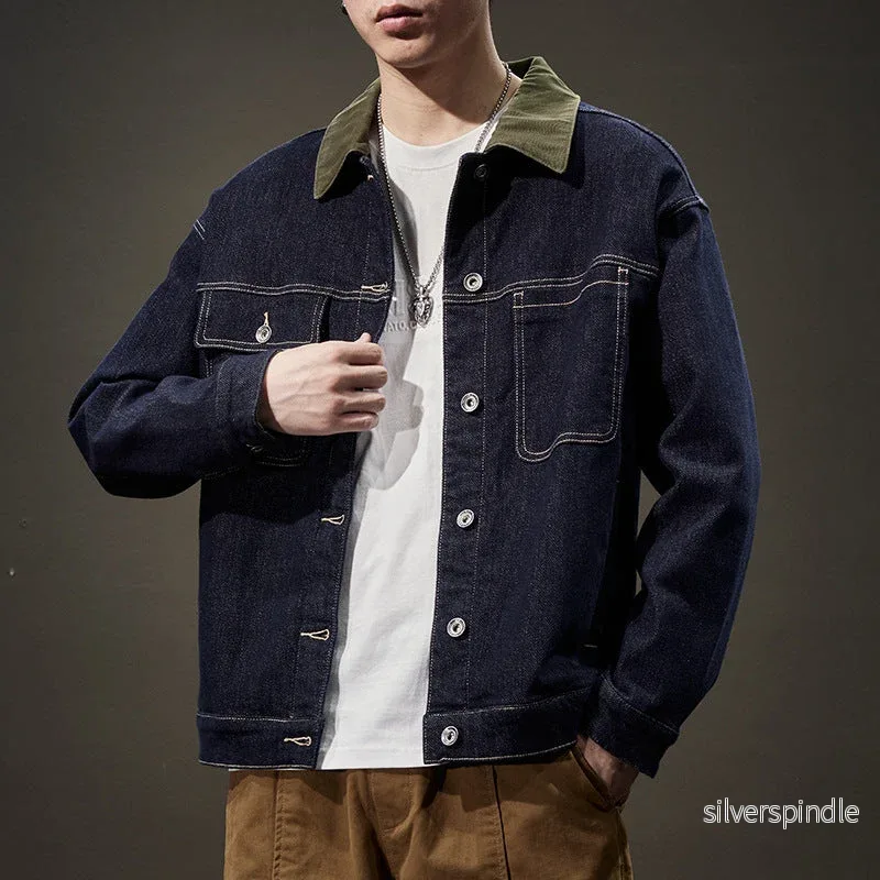 Ethan | Avslappnad Höst Denimjacka med Sidofickor Ethan | Avslappnad Höst Denimjacka med Sidofickor