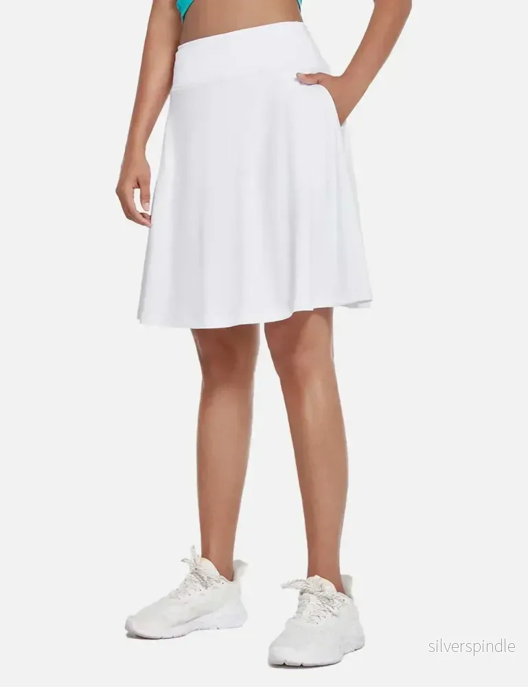Sophie | Hög Midja Plisserad Skort med Inbyggda Shorts