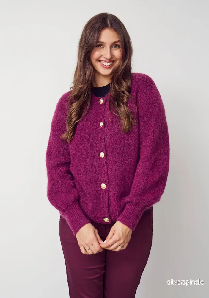 Joa Knit Cardigan - Cerise - Bild 2