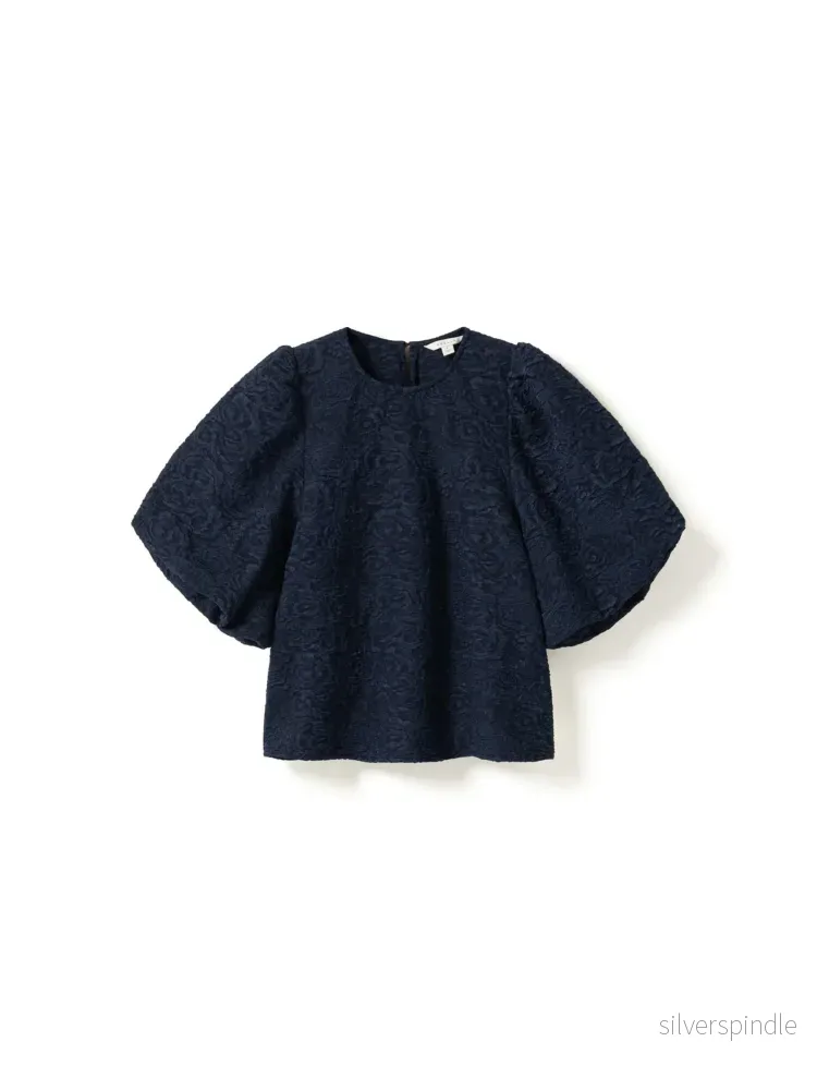 N-SHELLY BLOUSE NAVY BLUE N-SHELLY BLOUSE NAVY BLUE
