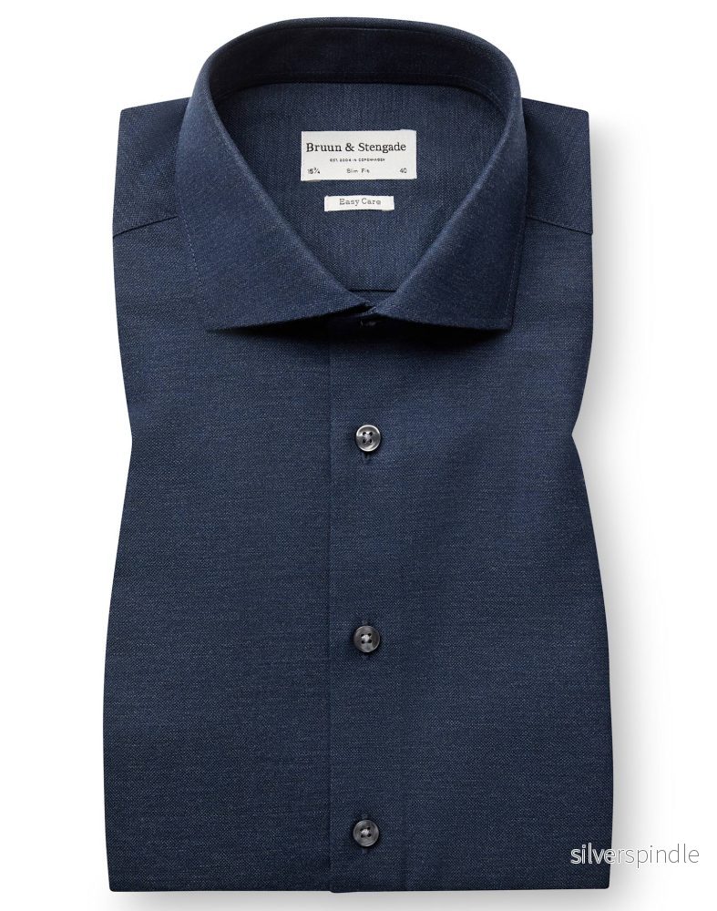 BS Tatis Slim Fit Skjorta - Navy