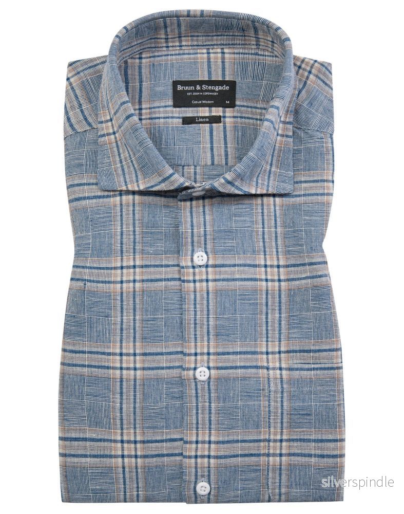 BS Sebastian Casual Modern Fit Skjorta - Blue