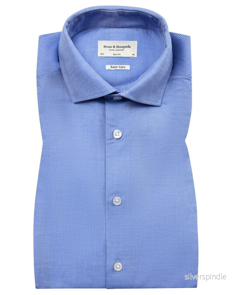 BS Bennet Slim Fit Skjorta - Blue