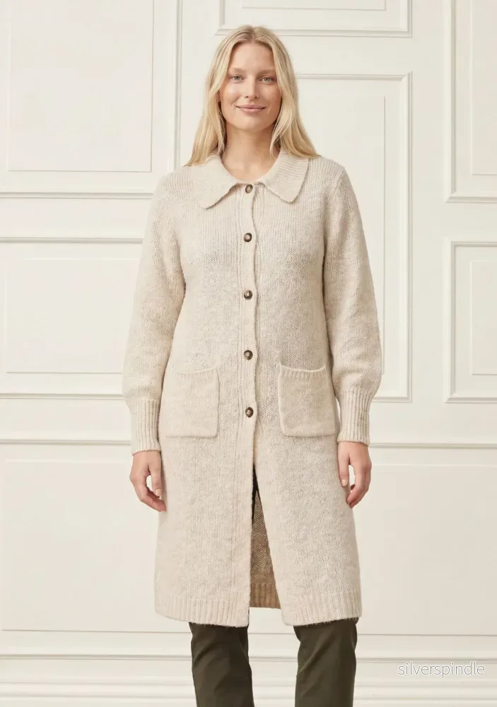 Joa Long Cardigan - Broken White - Bild 2