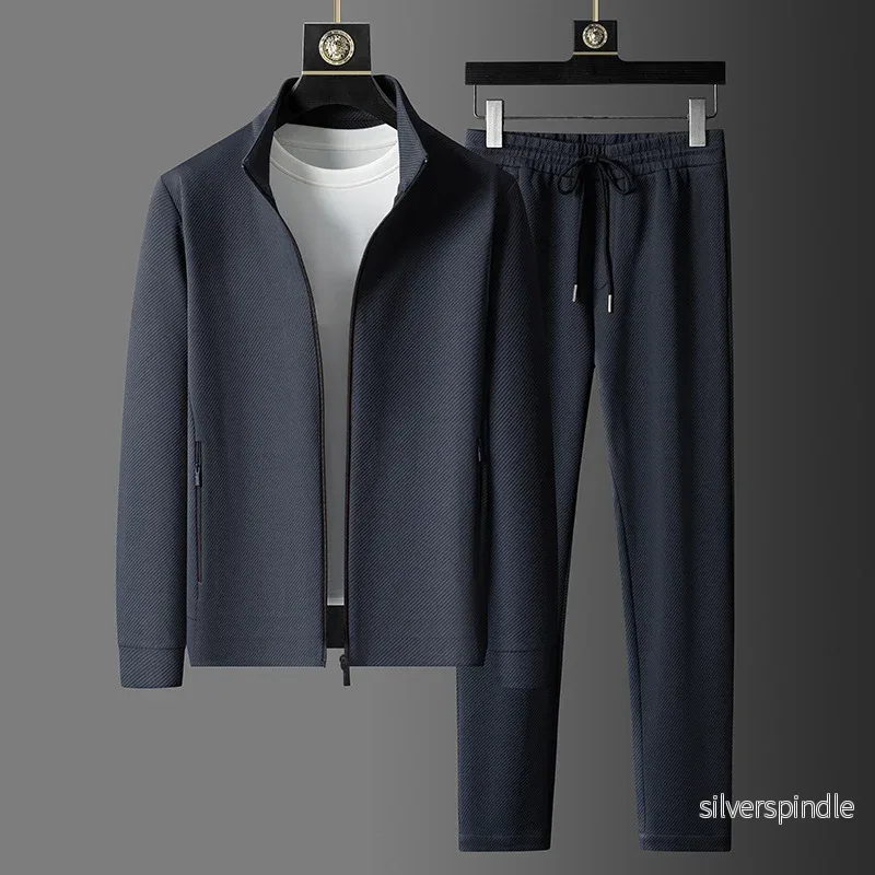 Träningsoverallset | Elegant Jacka med Dragkedja & Taperade Joggingbyxor | Komfortabel Design för Aktiv Livsstil - Bild 2