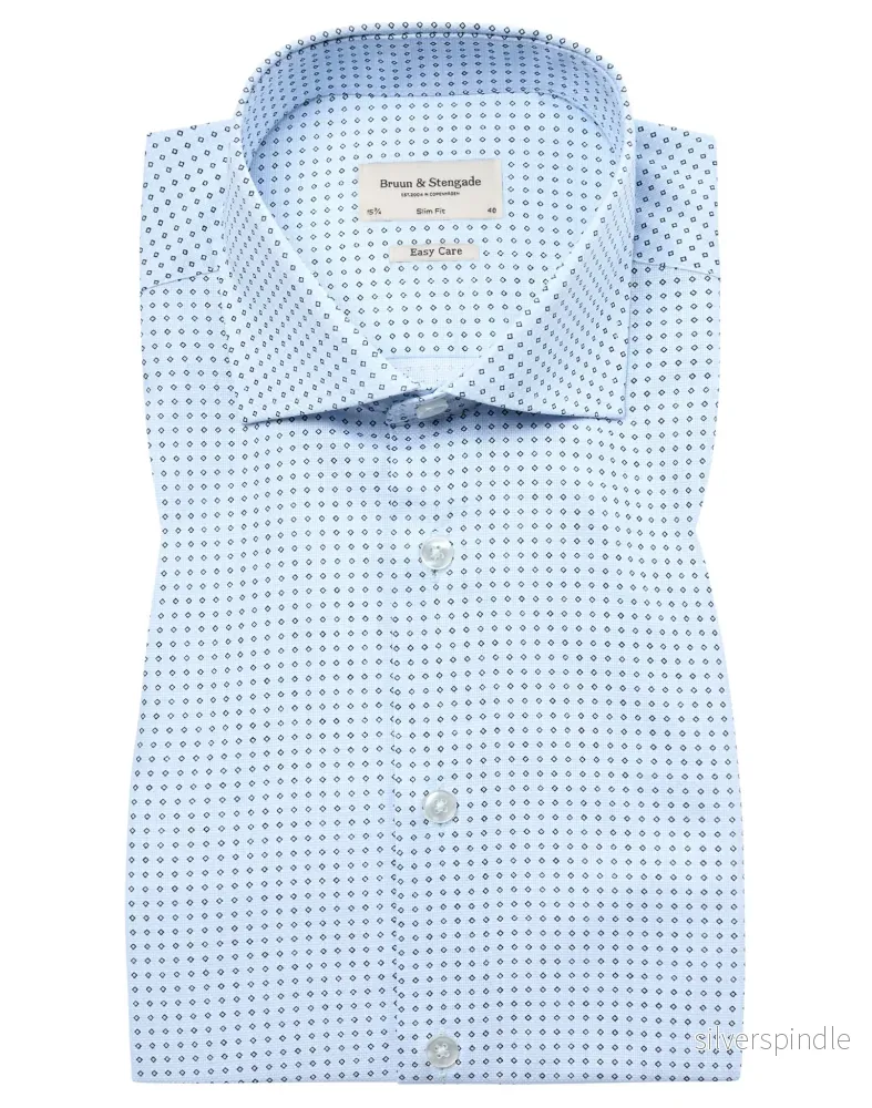 BS Reid Slim Fit Skjorta - Light Blue