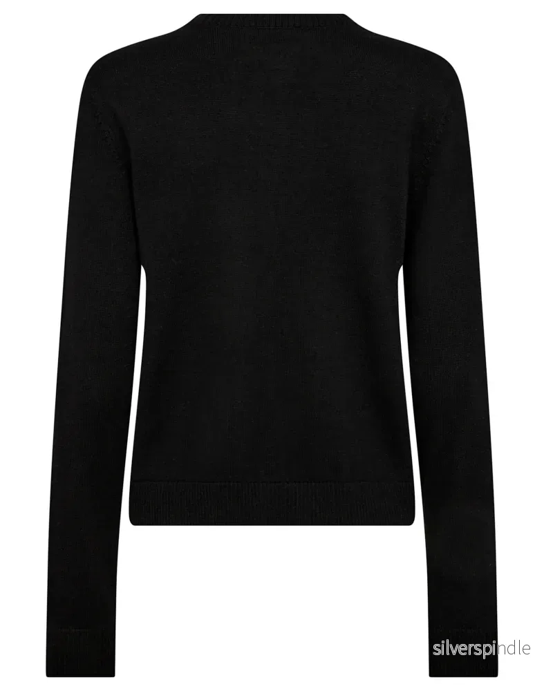 BS Kjersti Regular Fit Stickat - Black - Bild 2