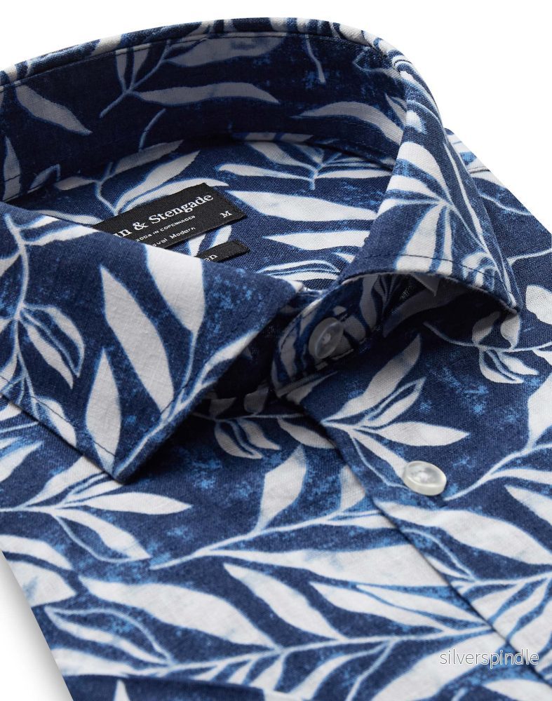 BS Cordeel Casual Modern Fit Skjorta - Navy - Bild 2